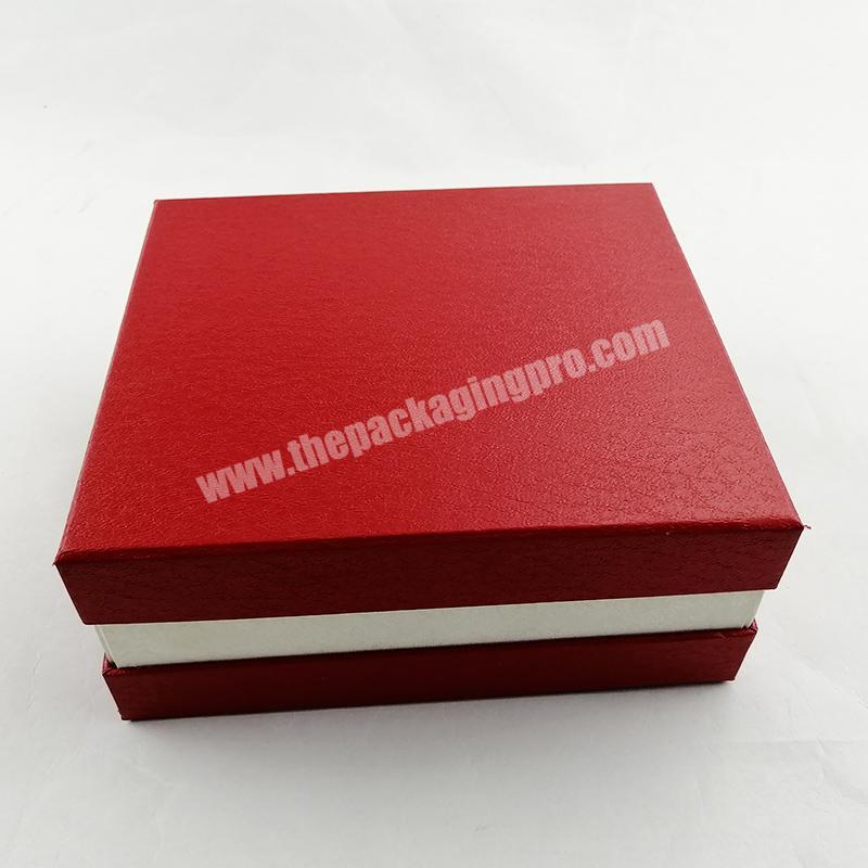 Wholesale High End Luxury Cardboard Lid And Base Box With Satin Fabric