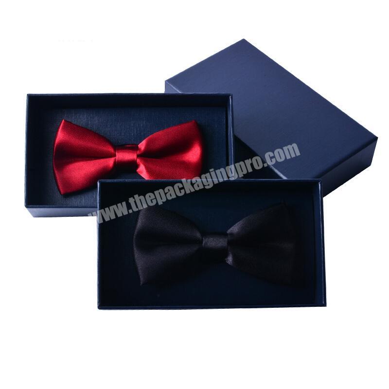 Wholesale High Quality Elegant Custom Logo  Bow Gift Packaging Box with Cover and Fixed Cardboard