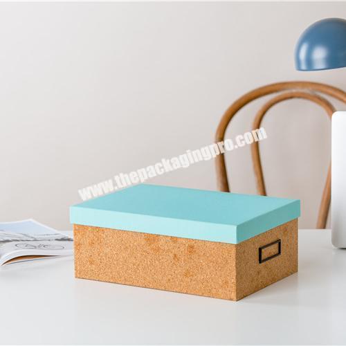 Wholesale high quality office organizer rectangle paper magazine file storage box with lid