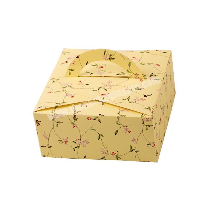 Wholesale Hot Sale Portable  Party Favour Snack Paper Packaging Box for Mooncake Cupcake Pizza