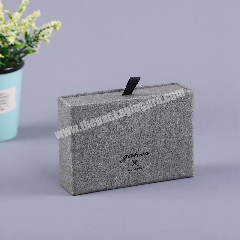Wholesale Hotsale High Quality Custom Brand Full Set Jewelry Display Paper  Drawer  Box With Ribbon