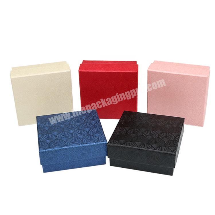 Wholesale Jewelry Boxes Cardboard Necklace Earrings Ring Box Packaging Gift Box