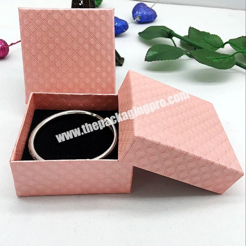 Wholesale Jewelry Boxes Necklace Earrings Ring Bracelet pink color  Box Packaging Cheap Sale Gift Box