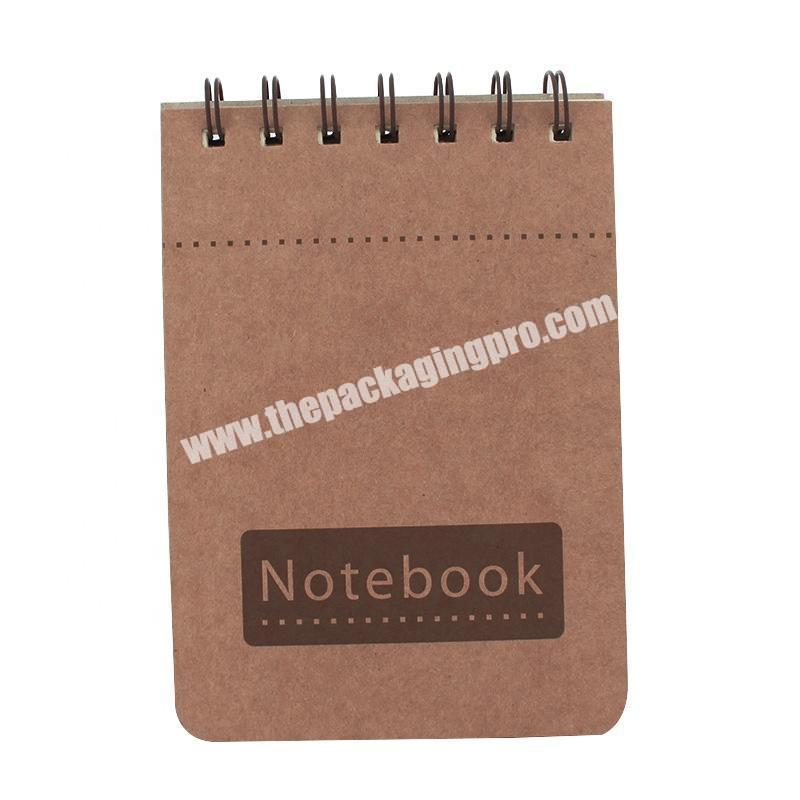 Wholesale Kraft Cover Mini Notebook Customised Fashionable Memo Cheap Price Eco Friendly Fancy Notepads With Custom Logo
