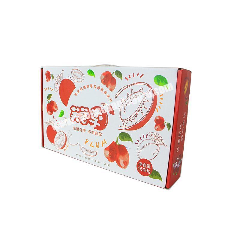 Wholesale kraft paper paper varnishing suitcase packaging box for fruitfood