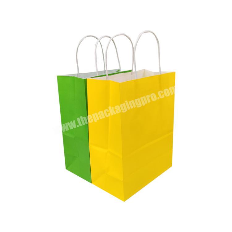 Wholesale Kraft Shopping Paper Bag With Custom Logo Printed For Gift Packaging Paper Bag With Handle