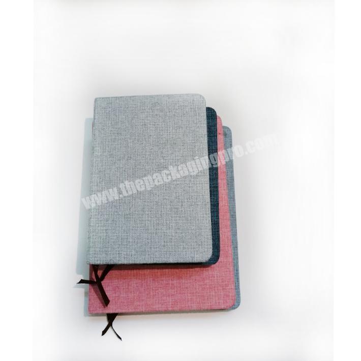 Wholesale Lined Paper Fabric Cover Linen Notebook Journal