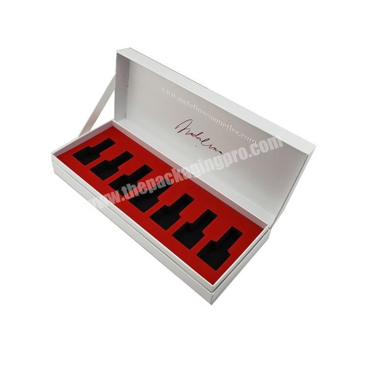 Wholesale Logo Hot Stamping Matte Lamination Nail Polish Packaging Gift Boxes With Lids