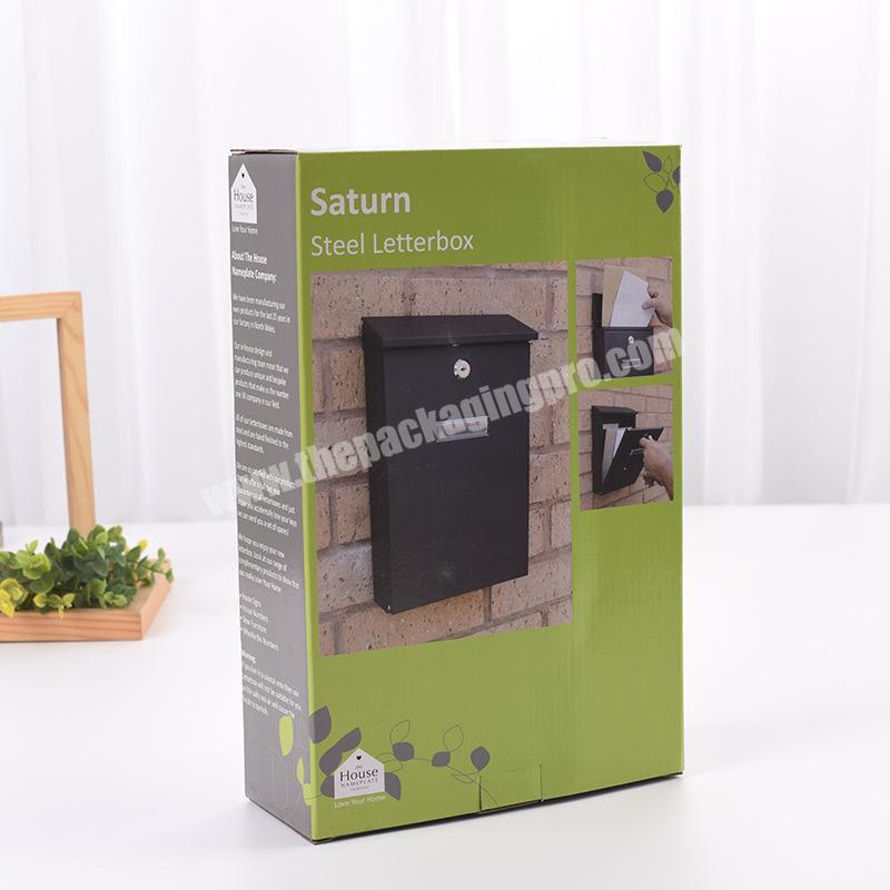 Wholesale Low Price Custom Logo Printed Foldable Steel Letterbox Packing Box