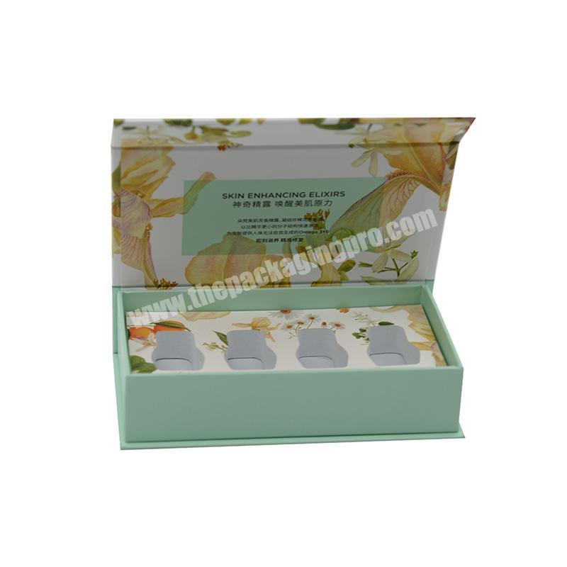 Wholesale luxury cardboard cosmetic packaging essential oil bottle paper gift box