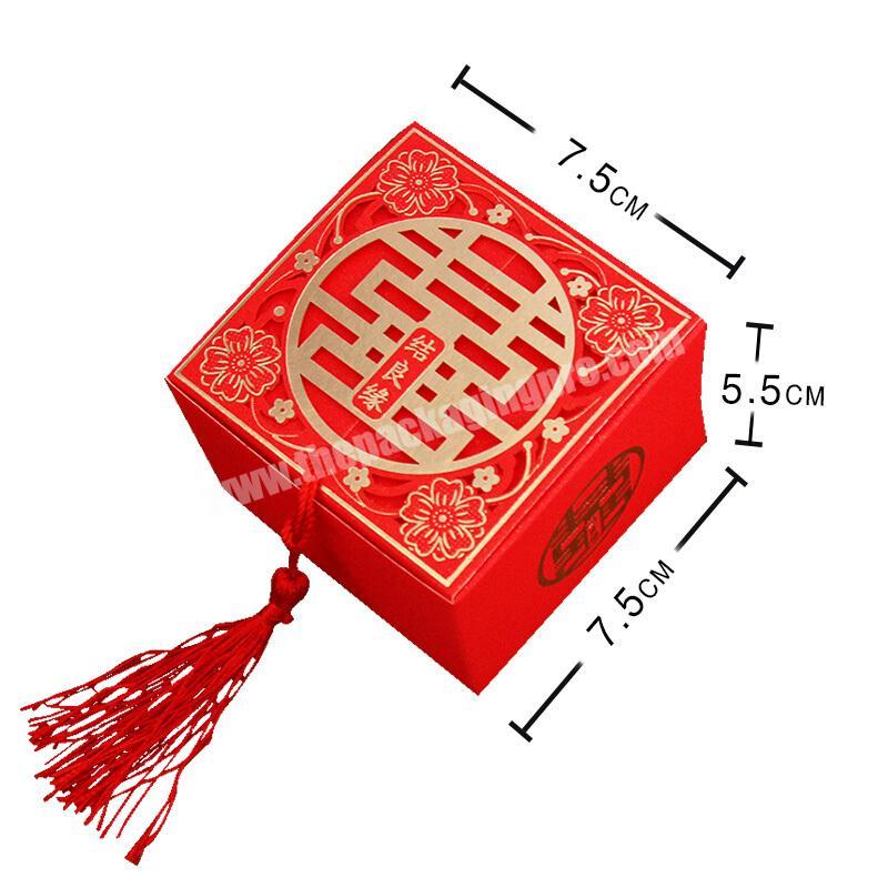 Wholesale  Luxury Chinese Creative Gift Packing Box for Wedding Favors Candy with Competitive Price