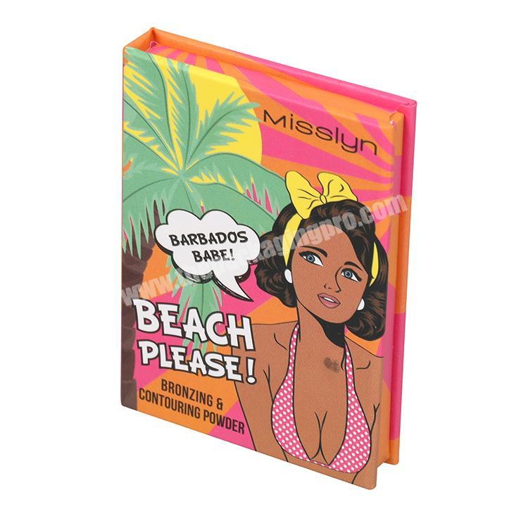 Wholesale Luxury Custom Logo Printed Paper Cosmetics Packaging Magnetic Gift Box for Eyeshadow Palette