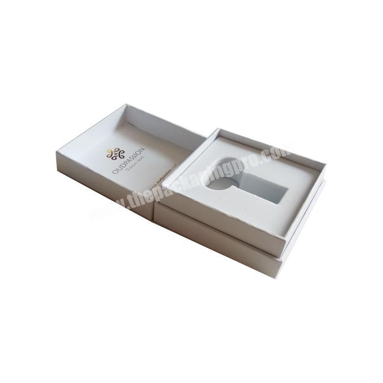 Wholesale Luxury Custom Made Gold Foil Stamped Logo Rigid Cardboard Perfume Bottle Paper Gift Box