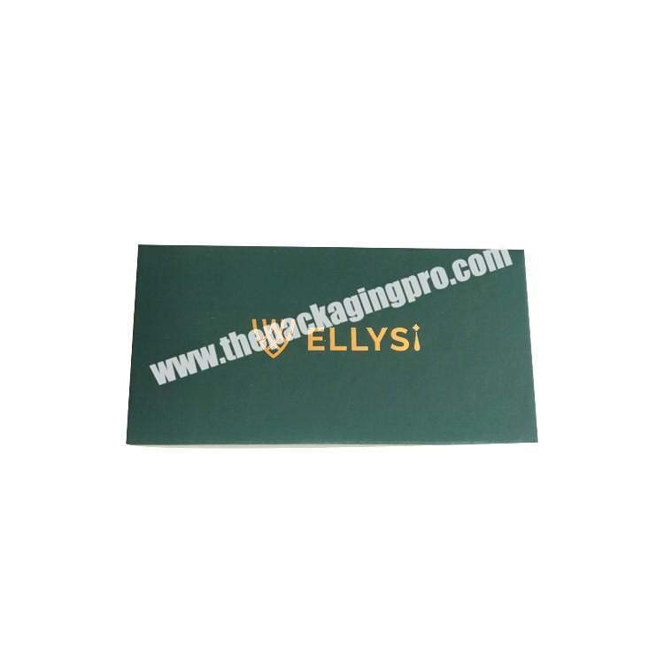 Wholesale Luxury Custom Made Gold Foil Stamped Logo Rigid Cardboard Watch Green Paper Gift Box