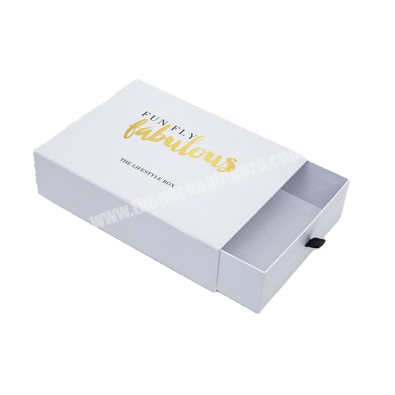 Wholesale Luxury Custom Printing Sliding Drawer Style Paper Gift Box Packaging