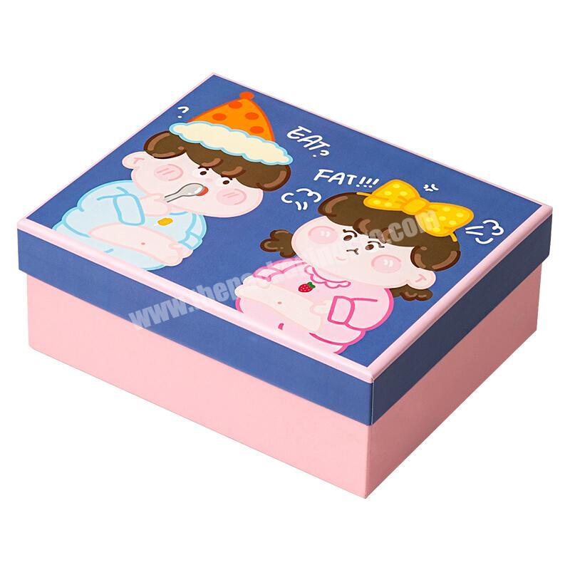 Wholesale Luxury Exquisite Lid and Base Hand Painted Cardboard Gift Packaging Box for Sweet  Candy  Cosmetics
