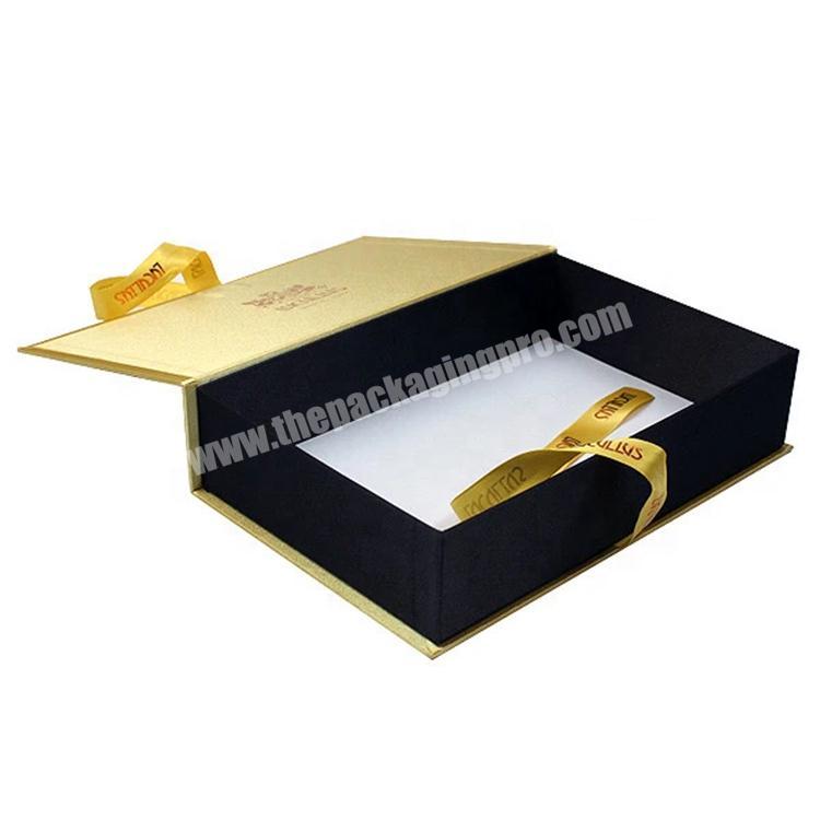 Wholesale Luxury Folding Flat Packaging Magnetic Gift Box With Logo