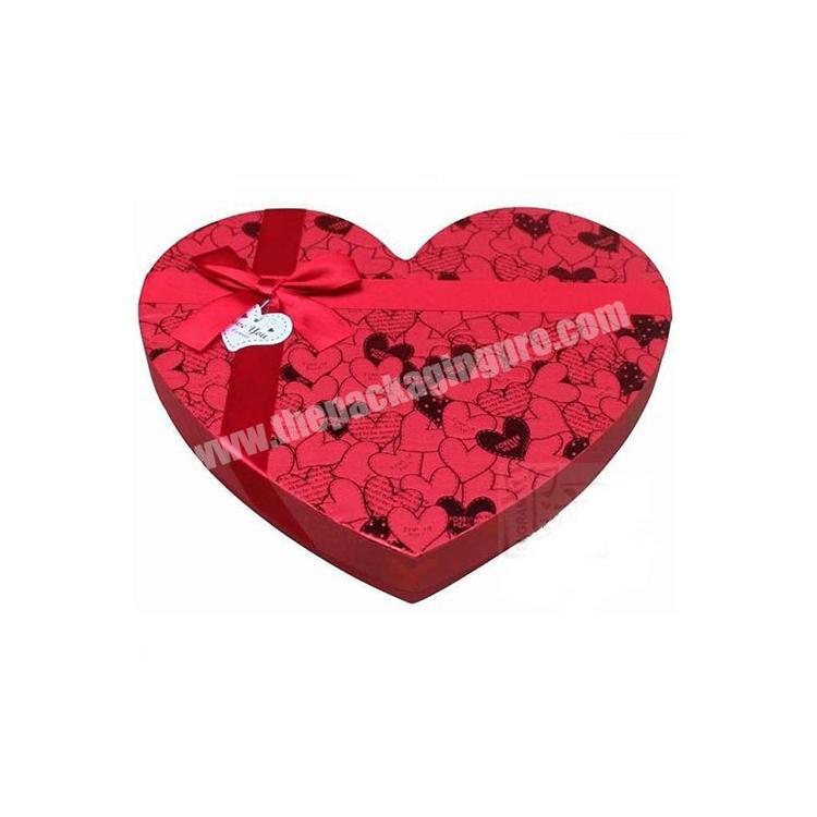 wholesale luxury paper cardboard heart shaped chocolate gift box for wedding