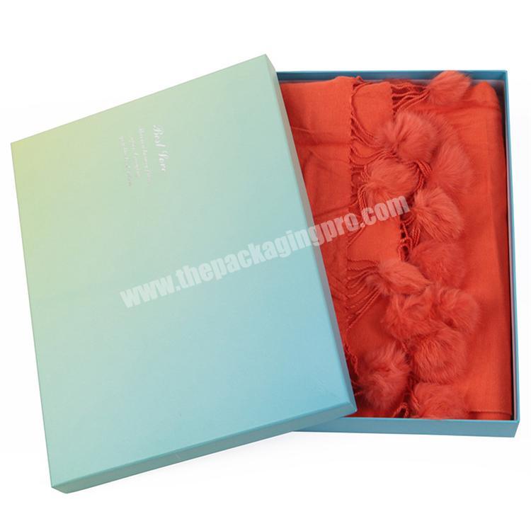 Wholesale Luxury Paper Custom Scarf Shawl Box Packaging For Shawl