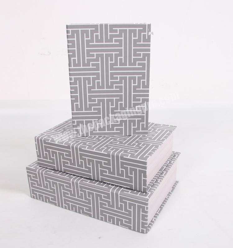 Wholesale Luxury Rigid Cardboard Packaging Book Shaped Box