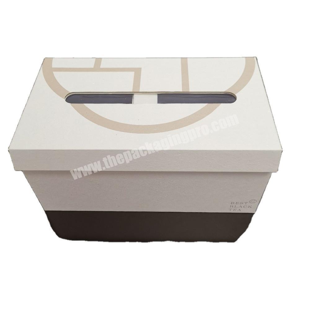 wholesale luxury white cardboard storage packaging box