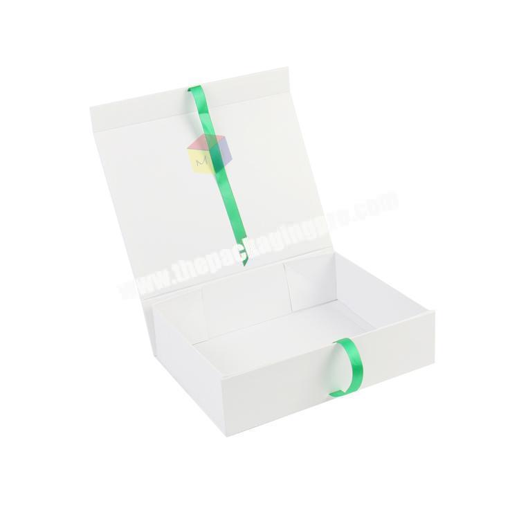 wholesale magnet folding ribbon packaging boxes clothing