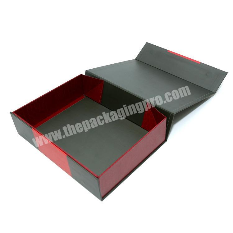 Wholesale Magnetic Closure Foldable Paper Packaging Boxes Flat Folding Cardboard Gift box Collapsible Magnetic Box