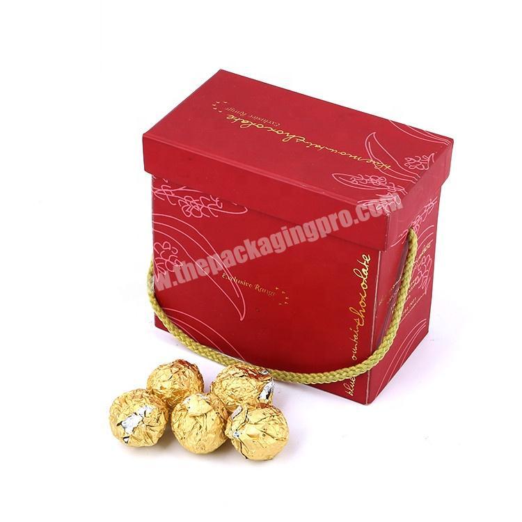 Wholesale Multi-Layer Cardboard Paper Macaron Sweets Candy Gift Chocolate Box With Handle