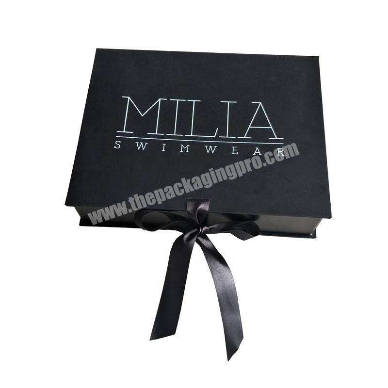 Wholesale New black matte Wigs clothing shirt dress cheap custom cardboard box gift hair extension packaging