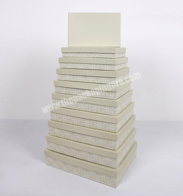 Wholesale New Design Cardboard Rectangle Box Set For Gift