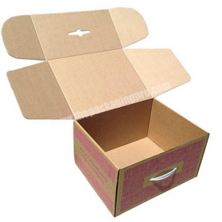 Wholesale New Design Small Corrugated Gift Box Packing With White Ribbon