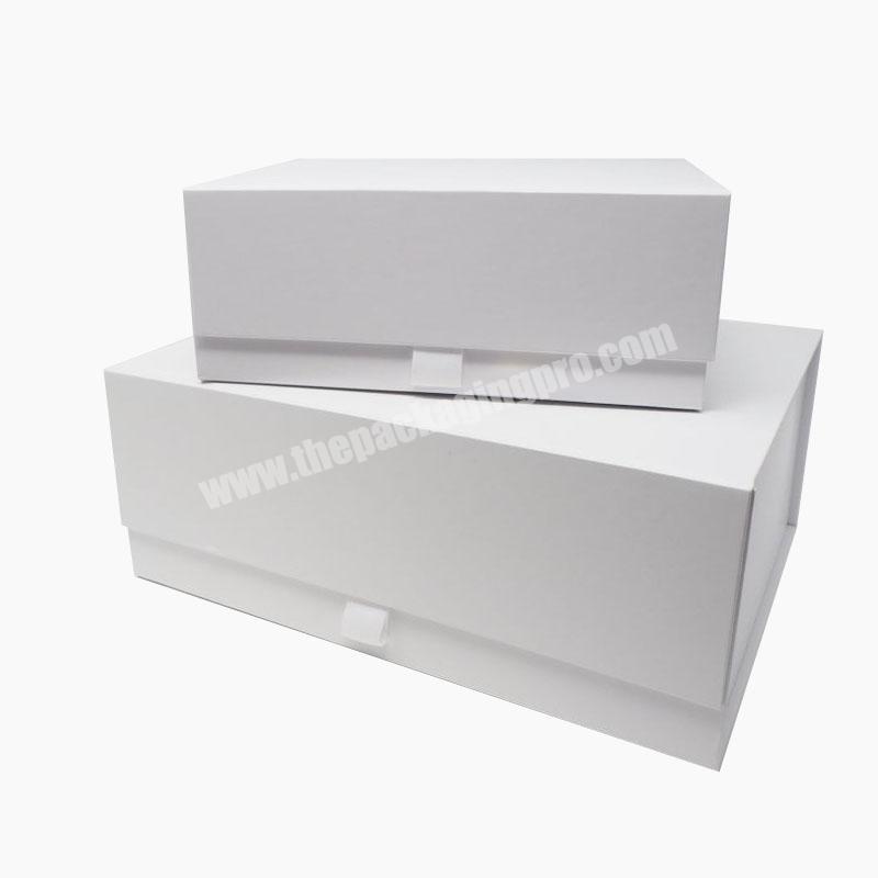 Wholesale new product white magnetic closure gift box wholesale