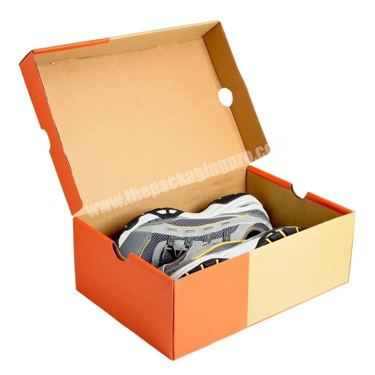 Wholesale  OEM Shoes Packaging Corrugated Box Custom Logo Corrugated Paper box OEM mailer