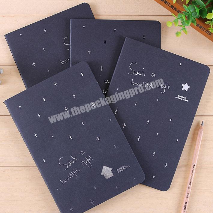 Wholesale office stationery writing plain custom softcover notebook