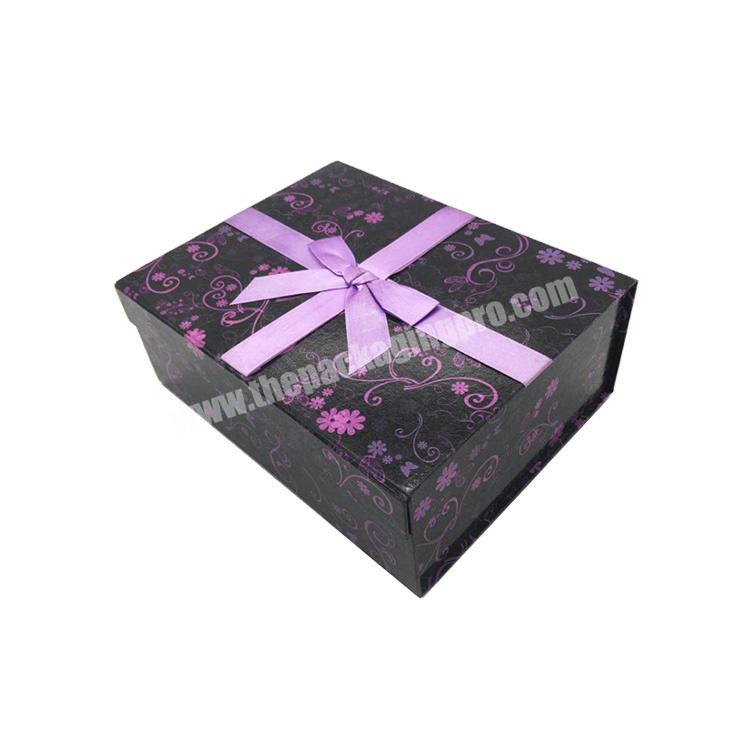 Wholesale Package Gift Box With Ribbon Custom Logo Gift Luxury Magnetic Paper box Gift Box Packaging
