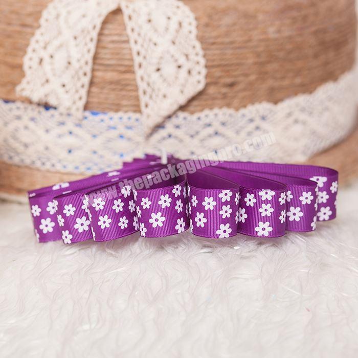 Wholesale Packing Food Ribbon Decorative Grosgrain Ribbon With Logo