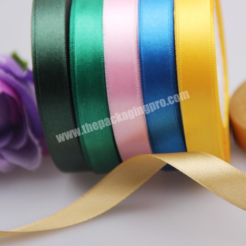 Wholesale Packing Gift Solid Color Satin Ribbon 12 Inch Single Face High Quality Ribbon Satin Polyester