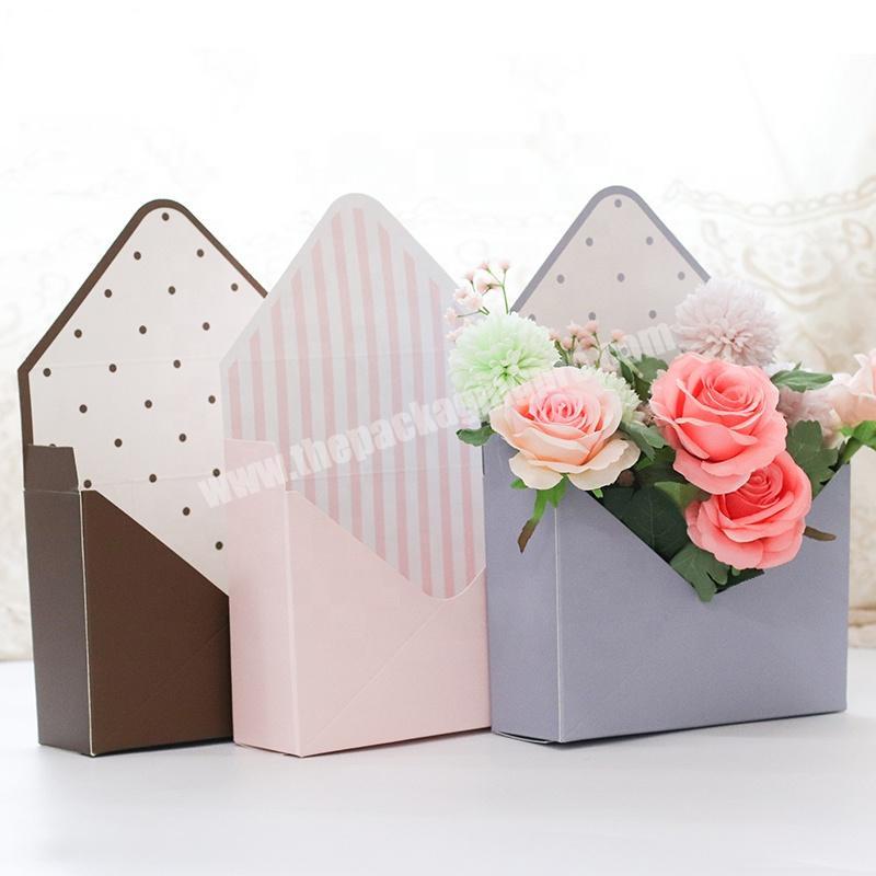 Wholesale Paper Envelop Shape Flower Box Flower Packaging Box