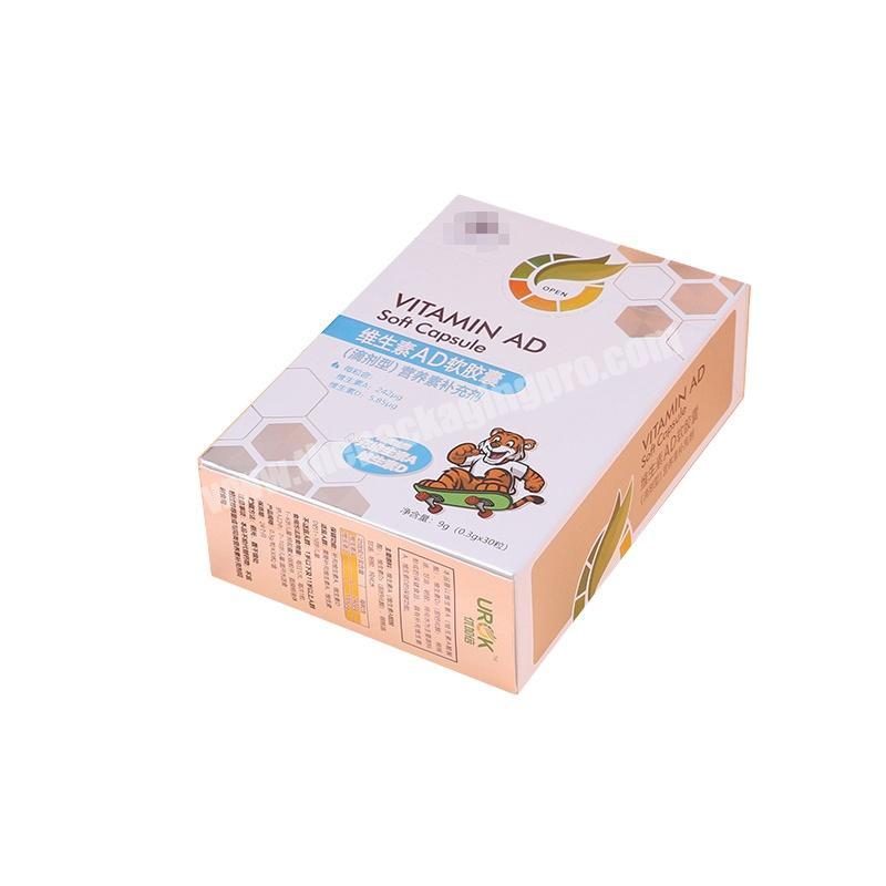 Wholesale Paper Pills Box Medicine Packaging Custom Cardboard Fixed Medicine Paper Box In Packaging Box
