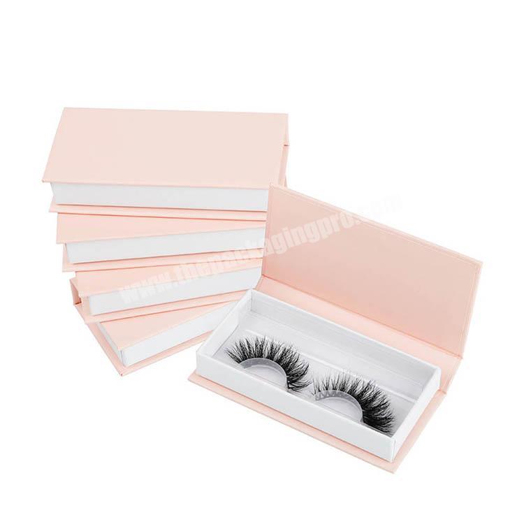 Wholesale Pink False Eyelashes Packaging Magnetic Gift Box