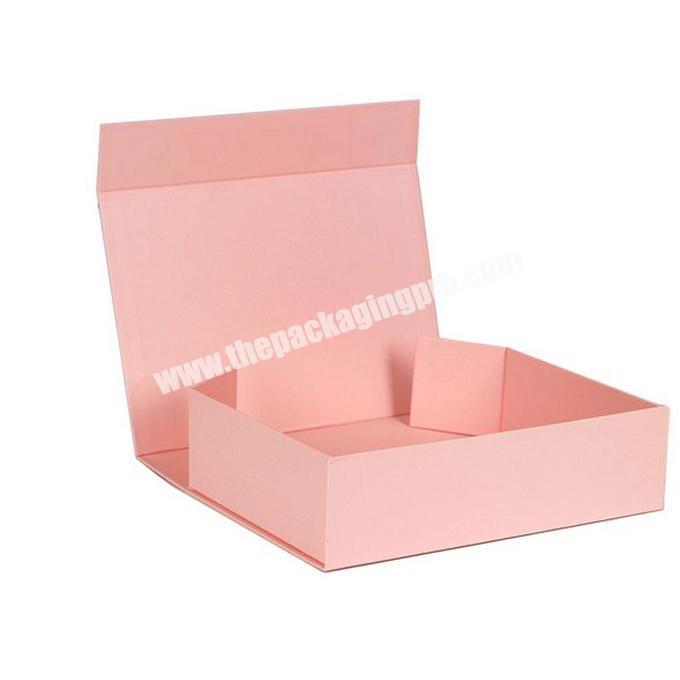 Wholesale Plain Paperboard Folding rigid box Magnetic closure 3 colors available packaging hair wigs cosmetic gift box