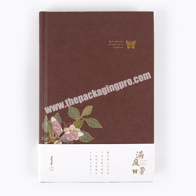 Wholesale Popular School Student Paper Cardboard Matte Laminated Cover Thick Notebook Diary Logo Printed Paperback Journal Notes