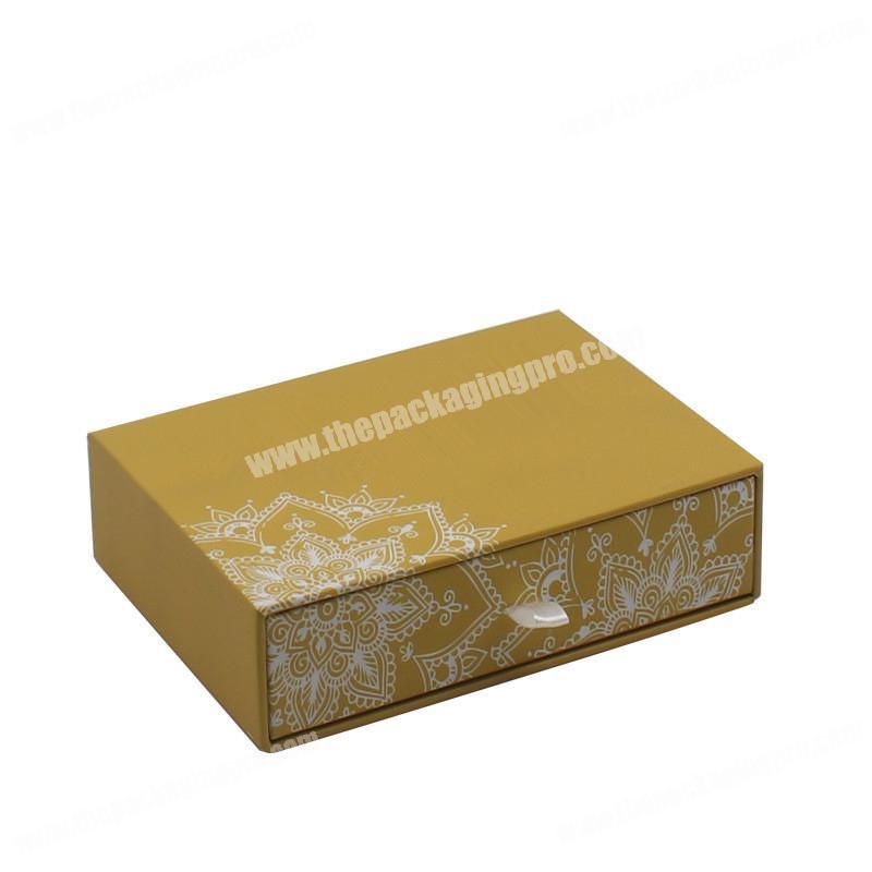 Wholesale Portable Custom Color Rectangle Shape Drawer Gift Box With Ribbon