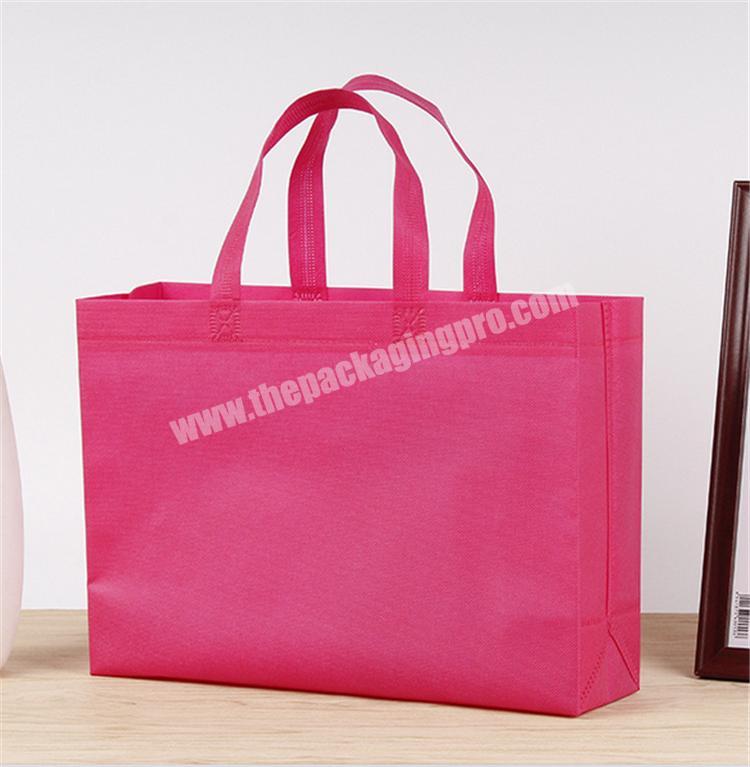 Wholesale PP pink Non Woven Gift Bag for promotional