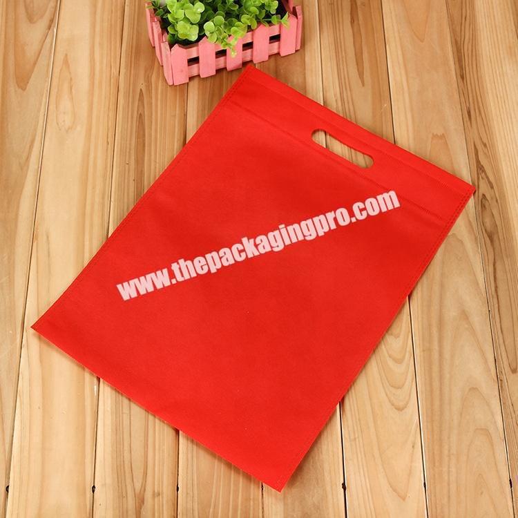 wholesale price die cut handled non woven bag for shopping