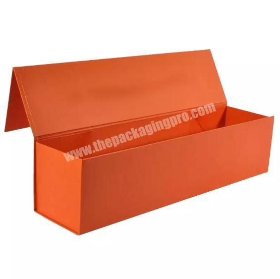 Wholesale Printed Cardboard Paper Gift Storage Box with Ribbon and Magnets Flap box for CoffeeFoodprefumeskin care products