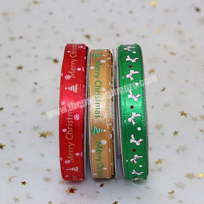 Wholesale Printed Christmas Satin Ribbon For Decoration