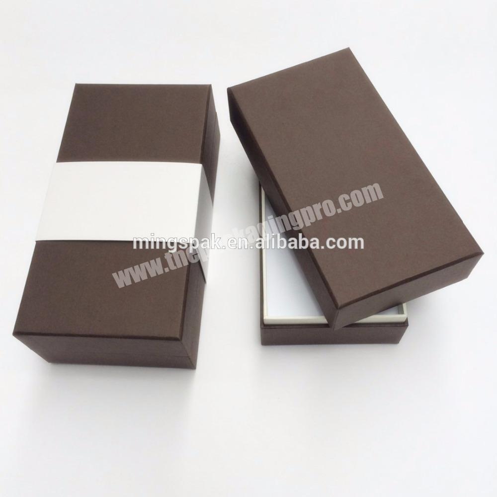 Wholesale printing packaging gift box with a paper belt