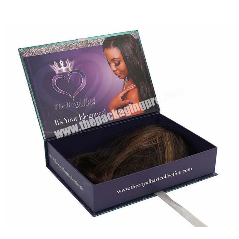 Wholesale Professinal Cheap Custom Design Virgin Hair Paper Packaging Box With Logo