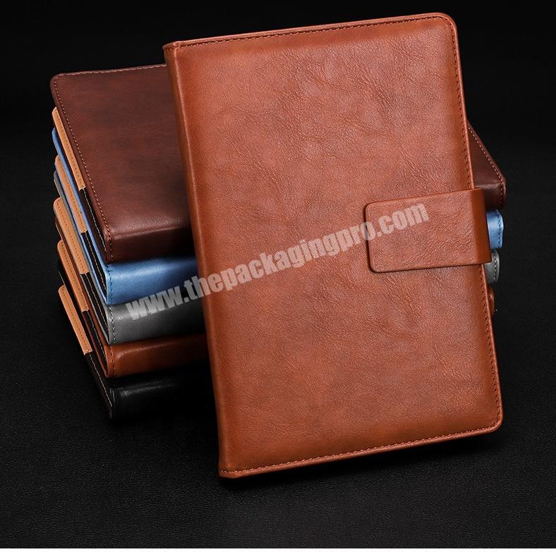 Wholesale PU Leather Agenda Business Notebook With Metal Buckle Personal Diary
